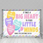 Aperturee - Aperturee Valentines Heart Big Heart Little Minds Backdrop